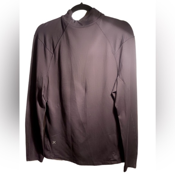 Lululemon Surge Warm 1/2 Zip Black Run Stretch Athletic Yoga Long Sleeve Top M - Picture 3 of 4
